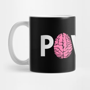 Power typography design Mug